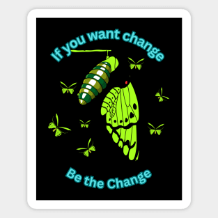 If you want change, be the change. Magnet